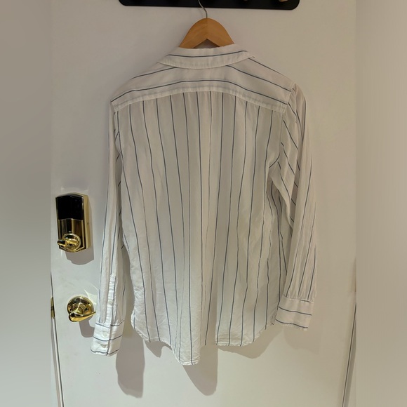 Striped white button up - Picture 2 of 2